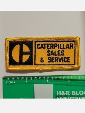 Caterpillar Yellow & Black Sales Uniform Patch
